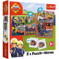 Puzzle 2w1 + Memos Drużyna Strażaka Sama Trefl 93334 EAN: 5900511933345