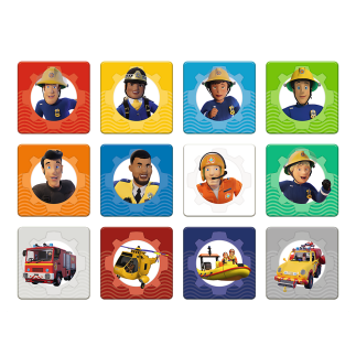 Puzzle - 2w1 + memos - drużyna strażaka sama trefl 93334