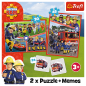Puzzle 2w1 + Memos Drużyna Strażaka Sama Trefl 93334 EAN: 5900511933345