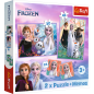Puzzle 2w1 + Memos - Księżniczki w Swojej Krainie - Disney Frozen Trefl EAN: 5900511933352