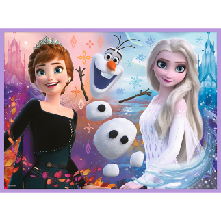 Puzzle 2w1 + Memos - Księżniczki w Swojej Krainie - Disney Frozen Trefl EAN: 5900511933352