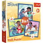 Puzzel 3w1 Z Czasem ze Stitch'em - Lilo i Stitch, Trefl 34896, EAN: 5900511348965