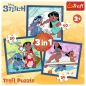 Puzzel 3w1 Z Czasem ze Stitch'em - Lilo i Stitch, Trefl 34896, EAN: 5900511348965