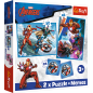 Puzzle 2w1 + Memos Bohaterowie w Akcji Marvel The Avengers Trefl 93333 EAN: 5900511933338