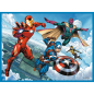 Puzzle 2w1 + Memos Bohaterowie w Akcji Marvel The Avengers Trefl 93333 EAN: 5900511933338