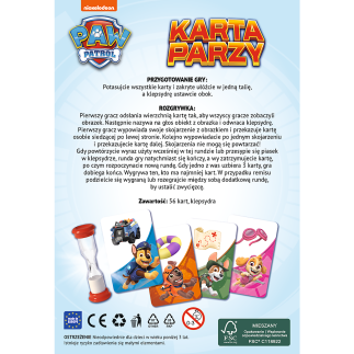 Gra podróżna "Karta Parzy Psi Patrol" Trefl EAN: 5900511026917