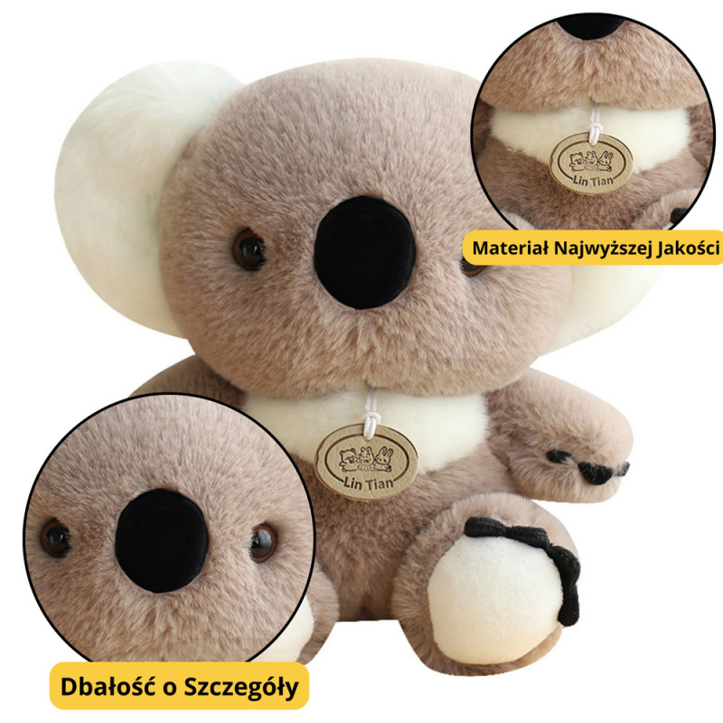Pluszowa Przytulanka Miś Koala Szary 23 cm - EAN: 5905991045403