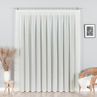Firanka fantazyjna z ołowianką 300cm kremowa 012 - EAN: 5906450930896