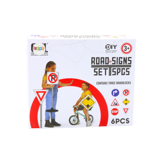 Duży znak ostrzegawczy prace drogowe edukacyjny 70cm