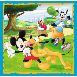 Puzzle 3w1 Myszka Miki z Przyjaciółmi Trefl EAN: 5900511348460