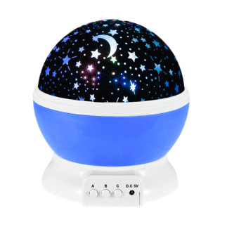 Projektor Gwiazd Obrotowy 360° LED Lampka Nocna Niebieska EAN: 5905991060147