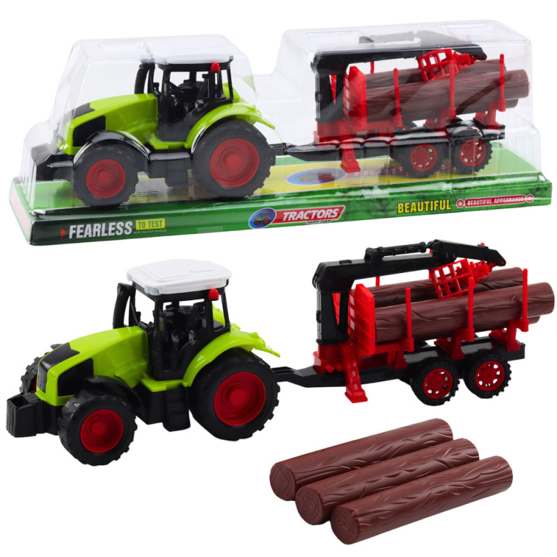 Traktor rolniczy z przyczepą HDS do transportu drewna bale EAN: 5905991058465