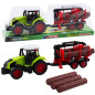 Traktor rolniczy z przyczepą HDS do transportu drewna bale EAN: 5905991058465