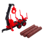 Traktor rolniczy z przyczepą HDS do transportu drewna bale EAN: 5905991058465
