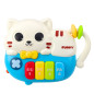 Mini pianinko dla malucha kotek niebieskie światła dźwięki EAN: 5905991052296