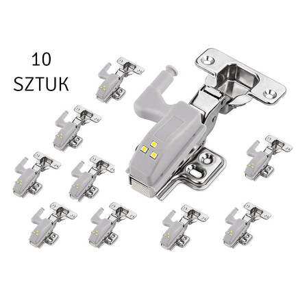Zd23f lampka led na zawias szafki 10szt.