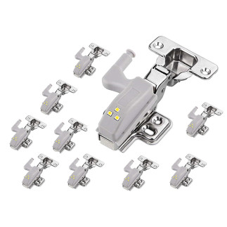 Lampka LED na zawias szafki 10 szt. - EAN: 5907621821401