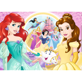 Puzzle 100 Glitter - Wspomnienia Belli i Arielki Trefl 14819 EAN: 5900511148190