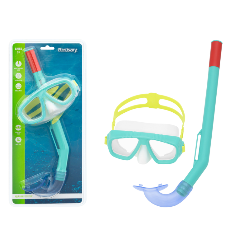 Maska do nurkowania z rurką zielona Bestway 24018 EAN: 5905515351768