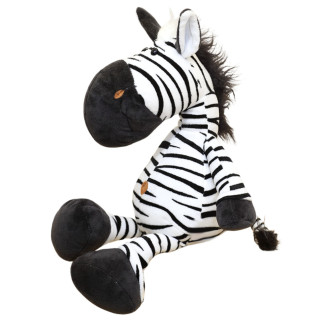 Pluszowa maskotka przytulanka zebra biało czarna 25cm
