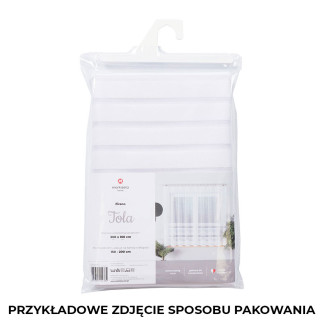 Żaneta firanka żakardowa gotowa, szerokość 320 x wysokość 80cm, kolor 001 biały