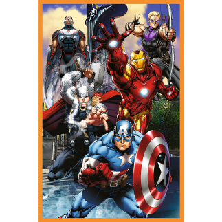 Puzzle 3x80 dni pełne akcji Disney Marvel The Avengers Trefl 34883 EAN: 5900511348835