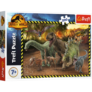 Puzzle - 200 - dinozaury z parku jurajskiego jurassic world 13287