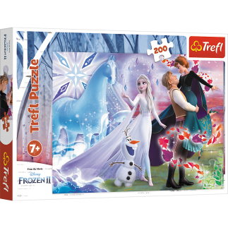 Puzzle - 200 - magiczny świat sióstr - disney frozen trefl 13265
