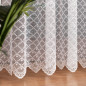 Firanka żakardowa z wzorem, wysokość 250cm, kolor biały 001 - EAN: 5907693293724