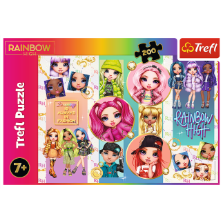 Puzzle - "200" - przyjaźń rainbow high trefl 13289