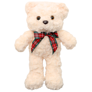 Pluszowa Maskotka Przytulanka Miś z Kokardą Biały 30cm EAN: 5905991044611
