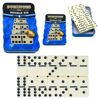 Domino gra klasyczna rodzinna logiczna zręcznościowa 28 kostek