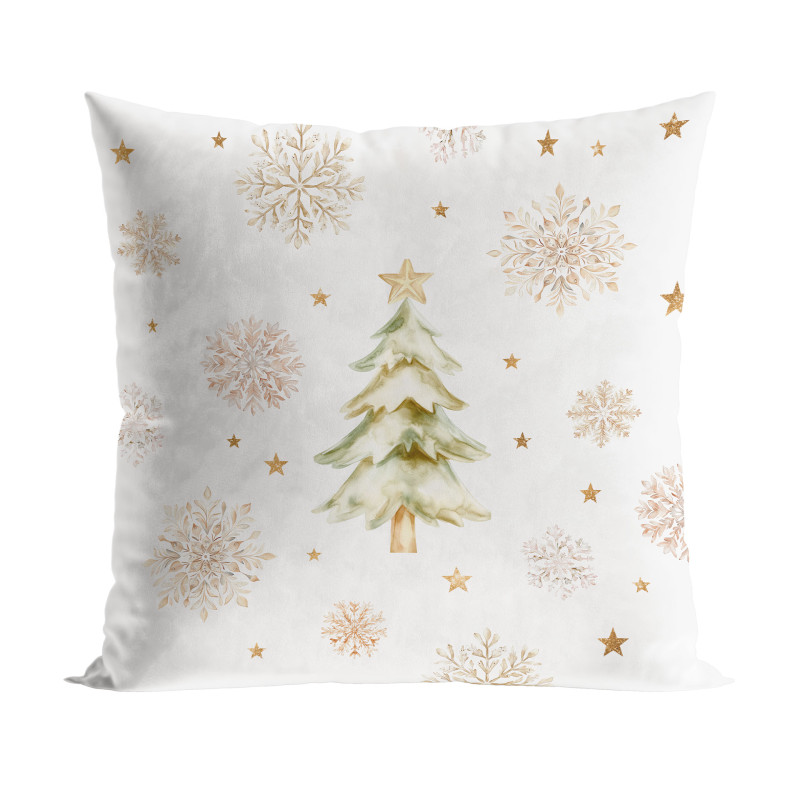 Choinki Zimowa Opowieść Poszewka Dekoracyjna Velvet 40x40cm Kolor Biały EAN: 5906450023307