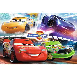 Puzzle - Zwycięski Wyścig Disney Cars 3, 160 elementów, EAN: 5900511153569