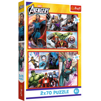 Puzzle - 2x70 - zostań bohaterem trefl 34439