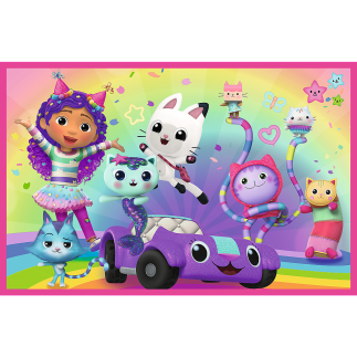 Puzzle 2x24 Zabawy z Gabby - Universal Gabby's Dollhouse Trefl 34433 EAN: 5900511344332