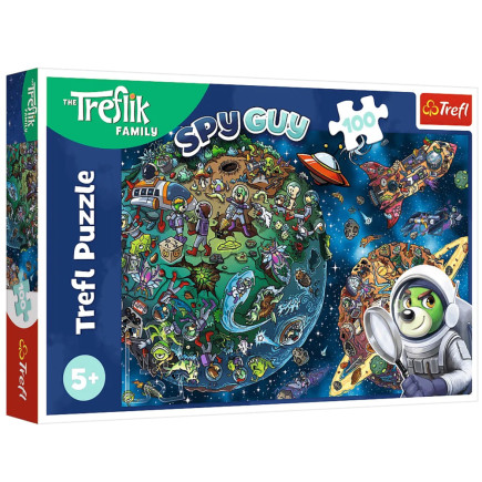 Puzzle - 100 - trefliki w kosmosie  trefl 16496