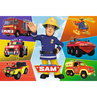 Puzzle 100 - Pojazdy Strażaka Sama - Prism A&D Fireman Sam EAN: 5900511163544