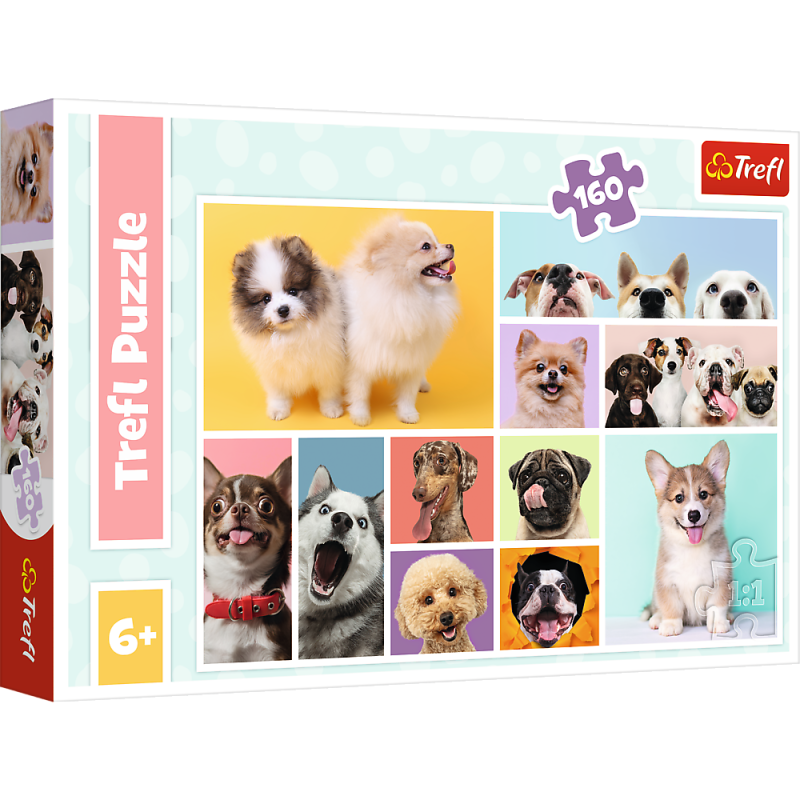 Puzzle Psia Przyjaźń - Trefl 15412 (160 elementów) EAN: 5900511154122