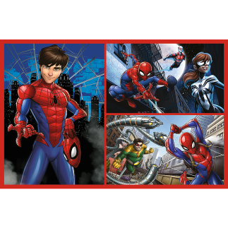 Puzzle 2x70 Pajęcze Historie - Disney Marvel Spiderman Trefl EAN: 5900511344431