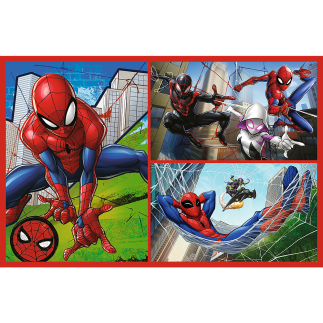 Puzzle - 2x70 - pajęcze historie - disney marvel spiderman trefl 34443