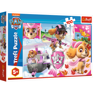 Puzzle - 100 - skye w akcji - viacom paw patrol trefl 16368