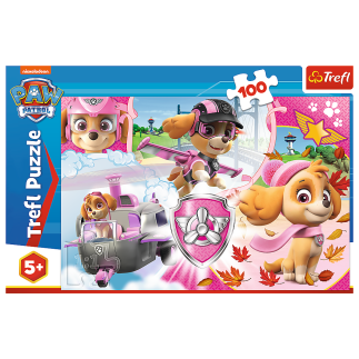 Puzzle - 100 - skye w akcji - viacom paw patrol trefl 16368