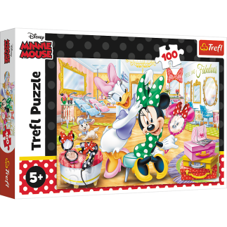 Puzzle - 100 - minnie w salonie kosmetycznym - disney minnie 16387