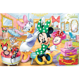 Puzzle Disney Minnie 100 elementów w salonie kosmetycznym - EAN: 5900511163872