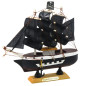 Zestaw Kolekcjonerski Statek Piracki Dekoracyjny Czarny 16x15cm EAN: 5905991049234