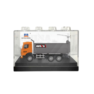 Wywrotka metalowa model kolekcjonerski huina pomarańczowa 1:80