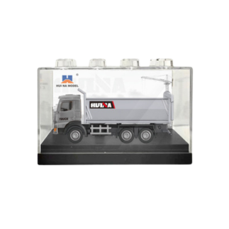 Wywrotka metalowa model kolekcjonerski huina srebrna 1:80