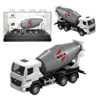Betoniarka metalowa model kolekcjonerski huina biała 1:80