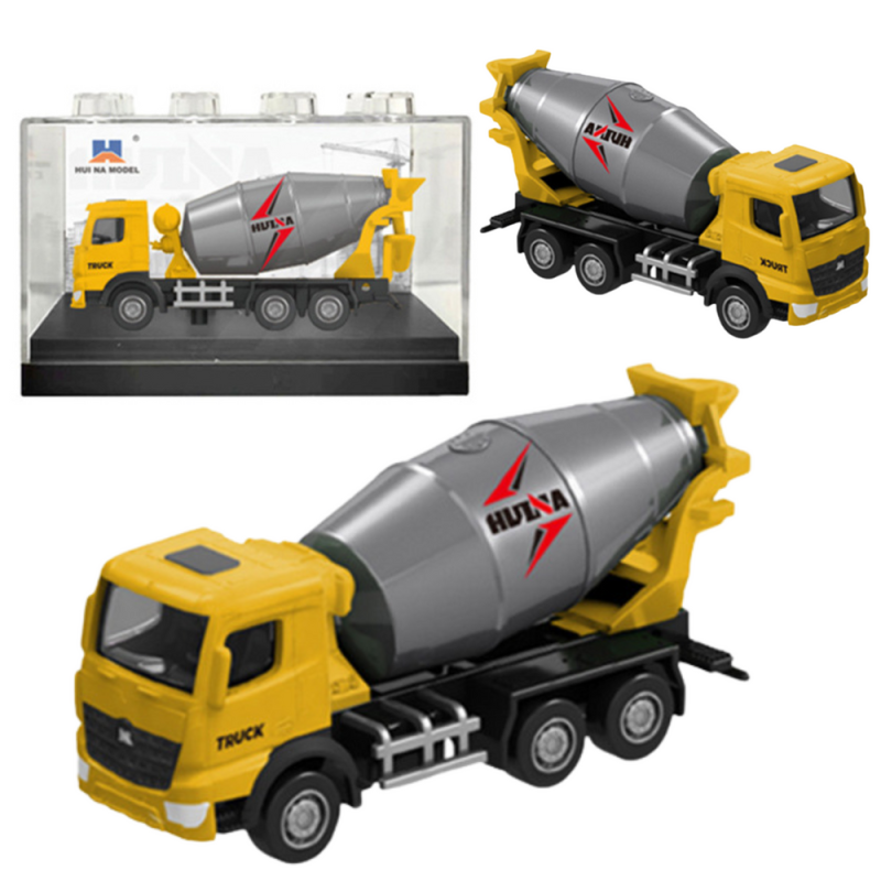 Betoniarka metalowa model kolekcjonerski Huina żółta EAN: 5905991050841